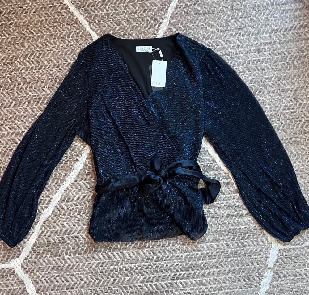 ESTELLE GLORIA TIE TOP WOMENS SZ 2X